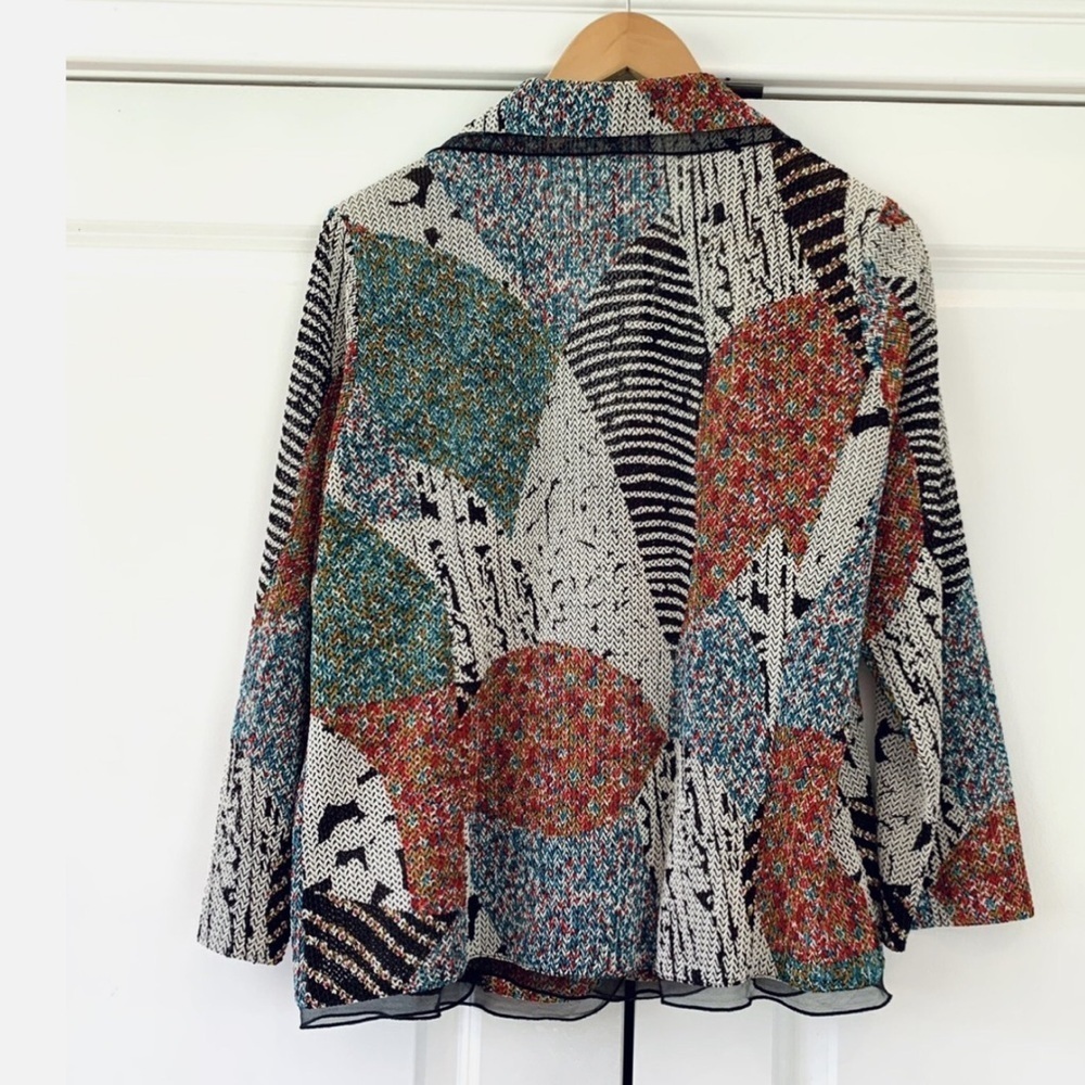 T&J Designs Multicolor Patterned Blazer - Picture 4 of 15